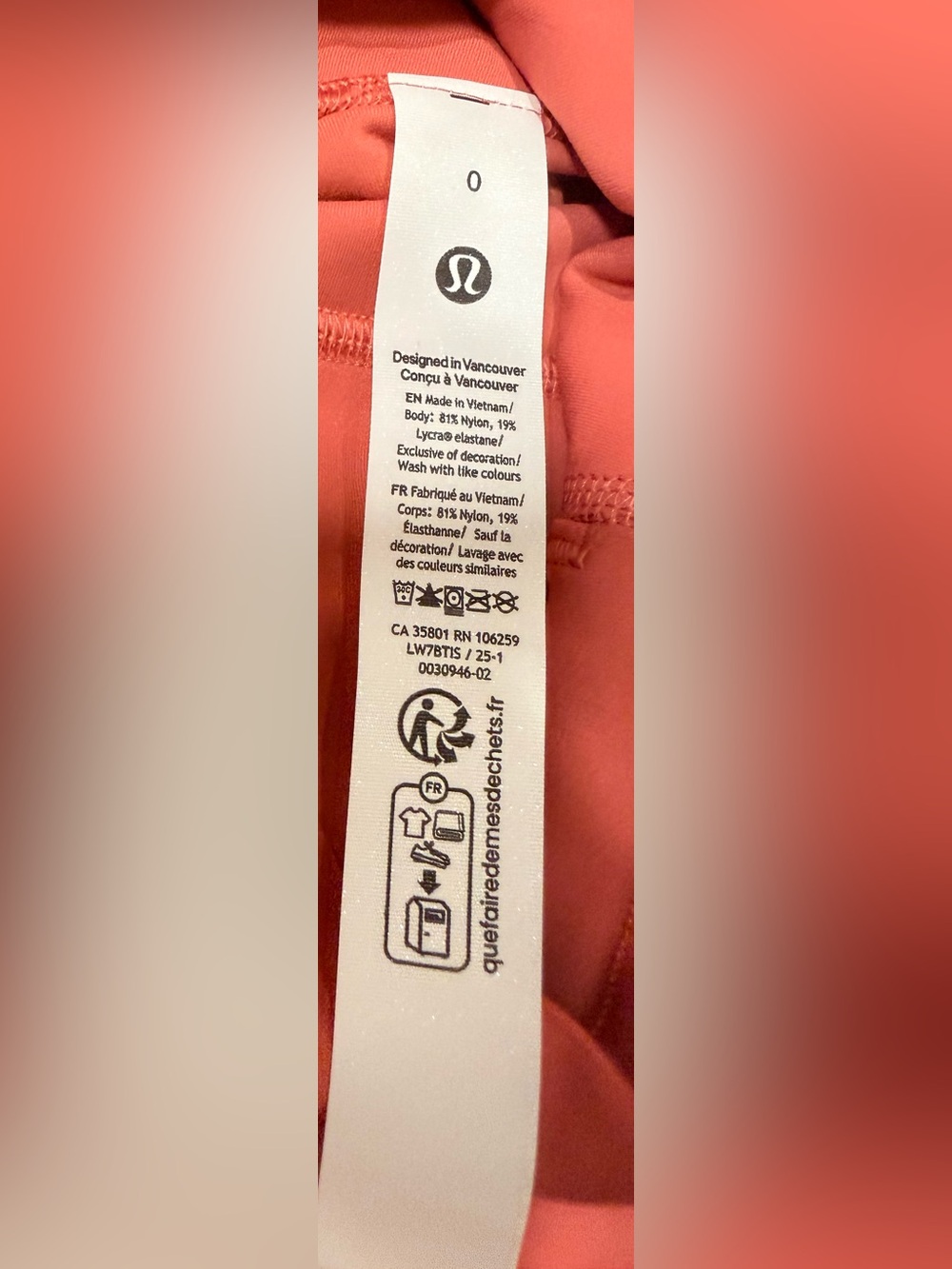 NWT - Lululemon Align™ High-Rise Short 6" Desert Red Size 0 - Picture 8 of 8